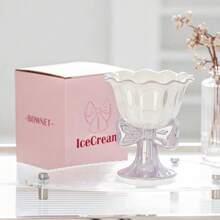 180ml Ceramic Bow Pearl Glaze Cute Mug, Japanese Style Dessert Ice Cream Cup, Milk Tea Cup, Milk Coffee Cup, Latte Cocoa Cup, Cappuccino Cold Drink Cup, Home Water Cup, Juice Yogurt Cup, Couple Cup For Women, Matcha Cup, Office, Birthday Graduation Season Gift, Tableware Set, Tea Cup, Back To School Season - Multicolor - View 10