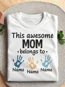 Women's New Style T-Shirts For Spring/Summer - Perfect For Mother's Day. Elegant Women's Clothing. Essential Gift Items: Women's Spring/Summer Style T-Shirt, Short Sleeve, Round Neck, A Thoughtful Gift For Friends Or Family - 白色 - 查看 1