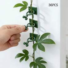 36个自粘植物攀爬墙挂钩/藤蔓支撑支架 - 攀爬墙工具夹、节日装饰夹、家居收纳夹、电线电缆夹 - 多色 - 查看 4