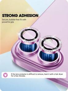 1 Gói, [Hồng] Tương thích với iPhone 15 Pro Max [6.7 Inch] Chống rơi 9D, Kim cương lấp lánh sang trọng, Thích hợp cho kỳ nghỉ/hàng ngày/lộng lẫy/cá tính, Tương thích với dòng 11/12/13/14/15/16/16 Plus/16 Pro/16 Pro Max/17/17 Air/17 Pro/17 Pro Max, Miếng dán điện thoại kim loại, Miếng dán điện thoại, Tương thích với ốp lưng 17, Tương thích với ốp lưng 16, Tương thích với iPhone 16, Phụ kiện - Hồng - Xem 5