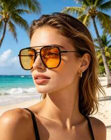 Suitable For Family Outings, Trips, Vacations, Summer Beach Leisure, Outdoor Activities And Travel Wear. - Màu vàng - Xem 1