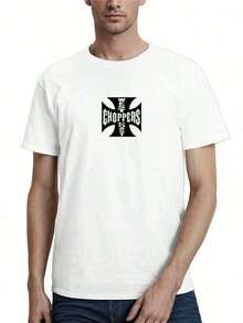 West Coast Choppers Shirt For Men, Unisex Casual Shirt, For Men And Women, Men's Graphic Top. - 白色 - 查看 2