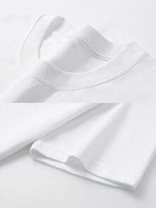 Women's T-Shirt With Hot Dog Sausage Pattern, White Short-Sleeved T-Shirt, Soft And Gluten-Free Round Neck T-Shirt, Micro-Elastic, Cool And Breathable Casual Design, Dazzling Personality, Women's Fashion T-Shirt, Cool Style Blouse Suitable For Daily Leisure - 白色的 - 查看 3
