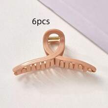 1/6 Pcs Silicone Soft Claw Hair Clips, Non-Slip Elegant Simple Design, Back Head Hair Claw, Large Hair Clip For Women Daily Wear, Party Travel, Autumn And Winter Holiday Dress Up, Fashion Hair Accessories - Multicolor #2 - View 18