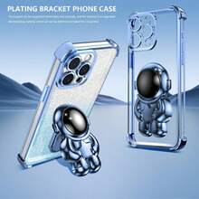 Ốp lưng điện thoại hình phi hành gia, chống sốc/silicone TPU mềm mại cao cấp chủ đề không gian với lỗ chống bụi, tương thích với Samsung Galaxy S24 Ultra/S24 Plus/S24/S23 Ultra/S23 Plus/S23/S22 Ultra/S22 Plus/S22/S21 Ultra/S21 Plus/S21 FE/S23 FE/S20 Ultra/S20 Plus/S20 FE và Holder. Ốp lưng mạ điện + silicon TPU mềm mại cao cấp bao phủ toàn diện cho A5x/C1 2 3 4 5 6 7 8 9/9 8 7 6 5 4 3 2 1 và A1 2 3 4 5 6 7 8 9 9 8 7 6 5 4 3 2 1 - Màu xanh lam - Xem 1