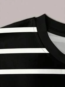 de mujer de cuello redondo a rayas, de uso versátil y casual para el día a día - Multicolor 5 - Ver 3