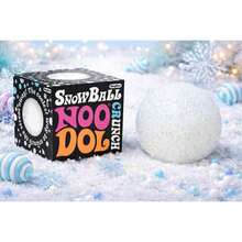 Snowball Crunch Squishy Relaxation Aid, White Textured Stress & Anxiety Relief Companion - White Snowball a - View 7
