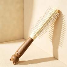 1pc Curling Hair Brush, Cartoon Styling Comb, Inward Curved Comb, Hair Styling Tool - Apricot - View 13