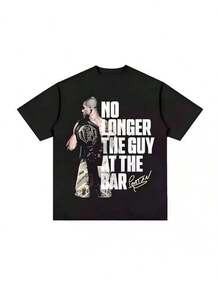 Camiseta unisex de manga corta, 2026NuevoRetroTendenciasRetratoClásicoUfcssEstrellaImprimirHombresHombresCamisetaAlgodónModaY2KSuperiorVeranoCortoSLEEsVeRopaTeeplayerashombre, , , Dazymujer,romwehombres, bohochic,maestrasregalos,camisetaparaconjuntos de mujercon curvasparamu,y2k, - Negro - Ver 1
