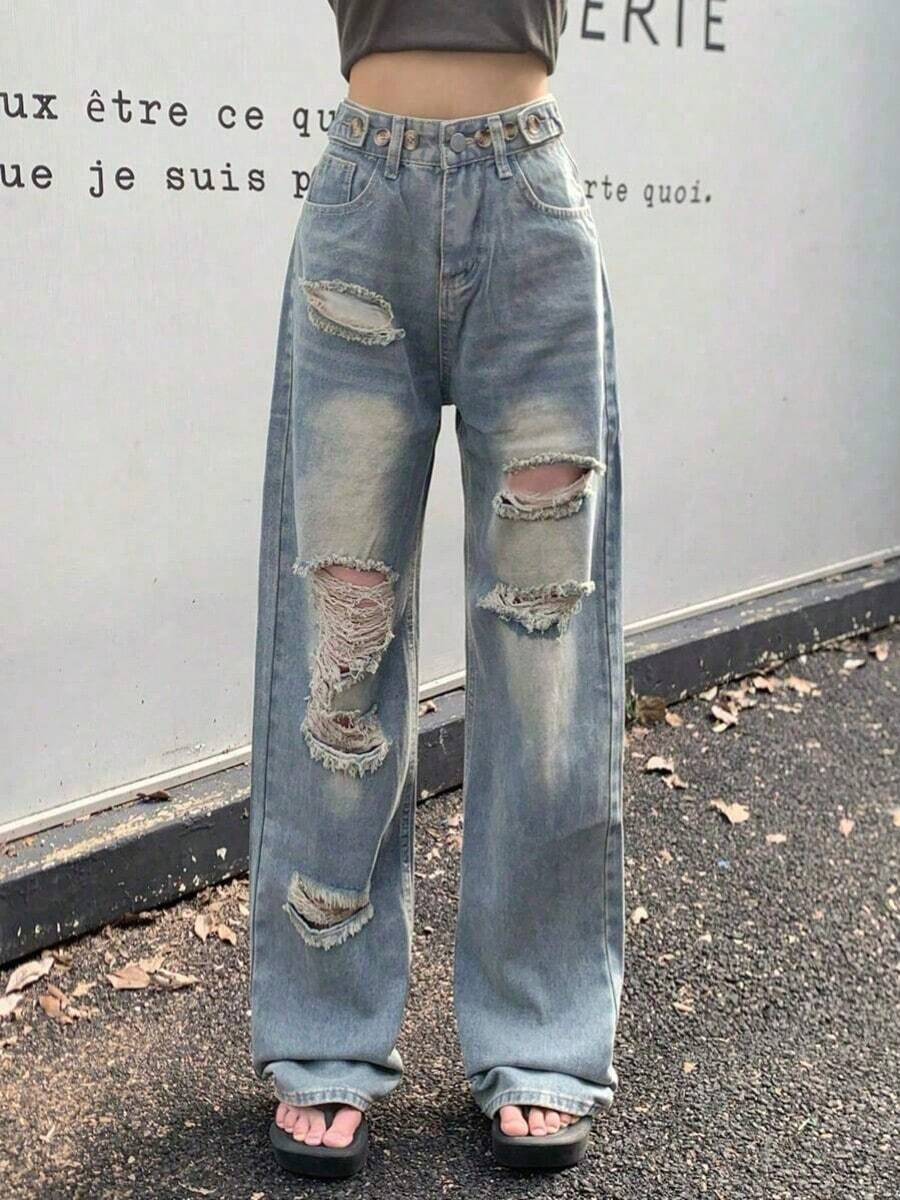 Women Jeans - Blue - View 1