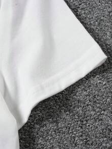 Camiseta de Mujer con Estampado de Zorro - Linda camiseta de manga corta con cuello redondo y diseño de cara de zorro, adecuada para uso diario, una prenda básica casual, lavable a máquina, opaca. - Blanco - Ver 4