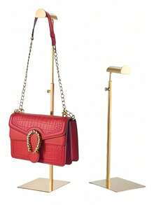 1pc Retractable Metal Handbag Hook, Desktop Display Stand, Bag & Jewelry Display Rack, Suitable For Closet, Boutique And Store - Multicolor - View 2