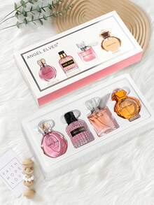 4-Piece Women's Perfume, Floral And Fruity Fragrance Light Perfume Is Refreshing And Pleasant, Suitable For Both Men And Women. It Is Portable For Travel, Leaves A Long-Lasting Fragrance. - 花果香 - 查看 4