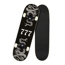 Maple 7-Layer Urban Complete Skateboard + Stickers - Black - View 1