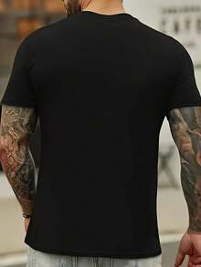Men Sports Tees & Tanks - 黑色 - 查看 2