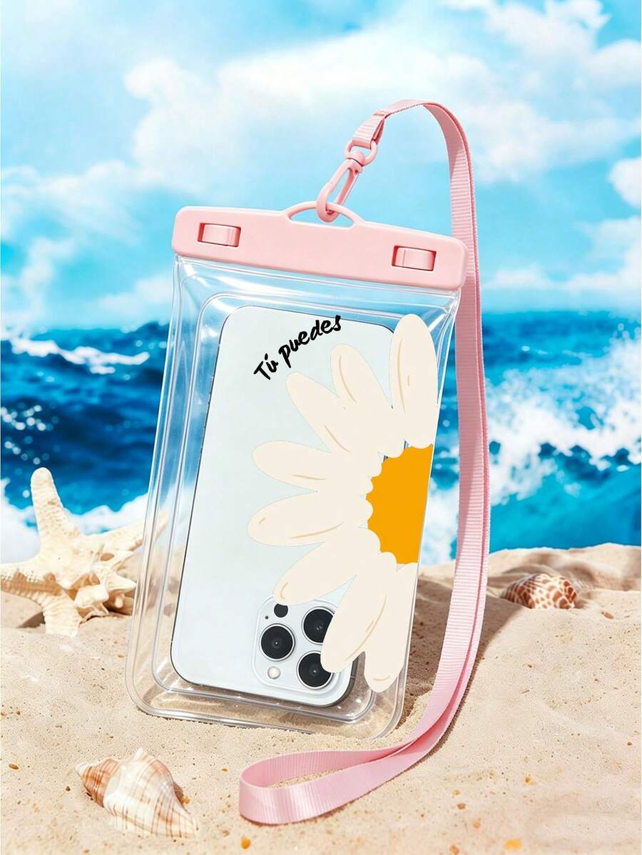 新款「Tu Puedes」雛菊印花防水手機袋/手機殼 - 夏季戶外運動必備,適用於漂流、潛水、游泳及其他水上活動,PVC防水保護套(水下乾式保護袋)耐用堅固,游泳、漂流、海灘度假、泳池健身及各種戶外運動的理想裝備,男女通用。亦可用作便攜收納袋,適用於划船、浮潛、獨木舟、海灘玩樂、公園休閒等多種場景 - 彩色 - 查看 1