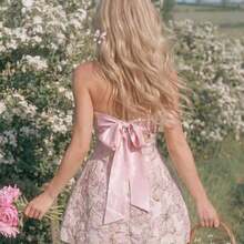 Women Long Dresses - Rose - View 1