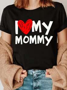 Camiseta Estampada para Mujer I ♥️   MY - Camiseta Casual de Manga Corta y Cuello Redondo en Negro, con un Corte Relajado para Todas las Estaciones, Perfecta para el Uso Diario y Atuendos de Vacaciones (Lavable aáquina). - Blanco - Ver 7