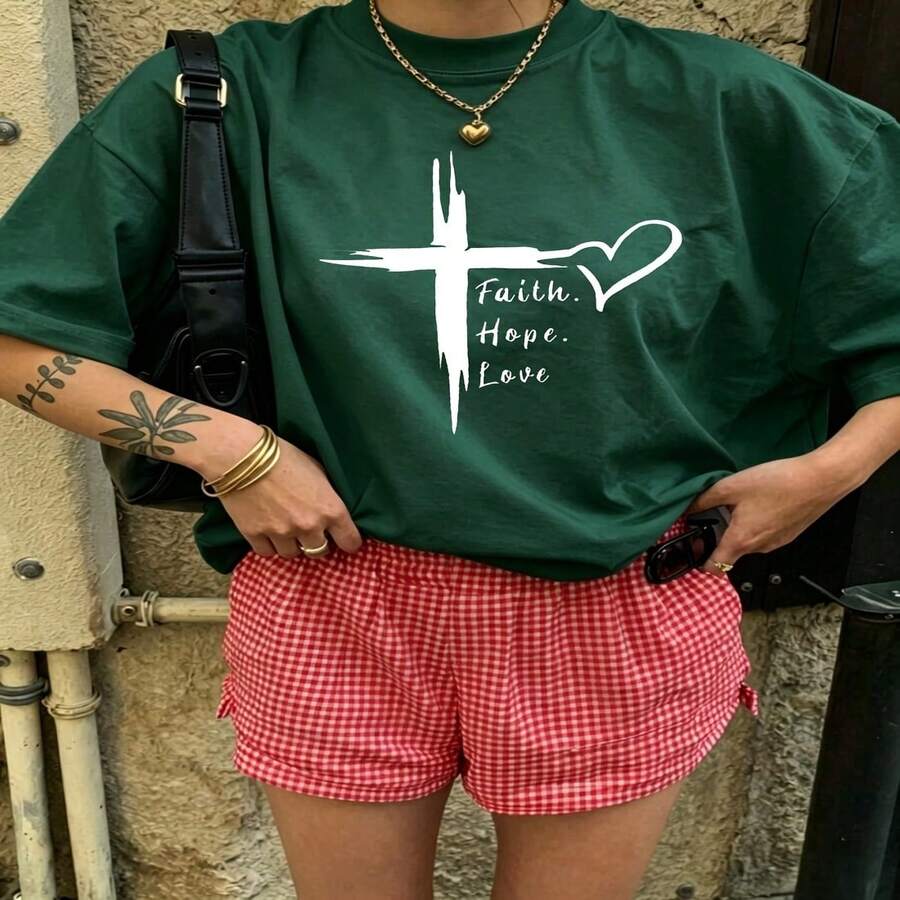 Heartfelt Daily Casual Graphic T-Shirt 100% Cotton Oversized Soft Breathable Casual Crewneck Short Sleeve Top Aesthetic Daily Cute Minimalist Vintage Retro Vibe Trendy Basic Casual Wearers Fashion Lovers Daily Outfit Enthusiasts Gift Givers