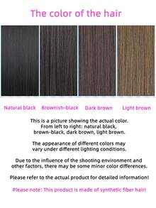 3D法式瀏海髮飾，無縫空氣波浪髮片，自然隱形接髮，適合女性，輕盈細緻的髮際線遮蓋方案，可遮蓋白髮與後退髮際線，增加髮量，適合日常與派對使用，多色可選，萬聖節 - 彩色 - 查看 11