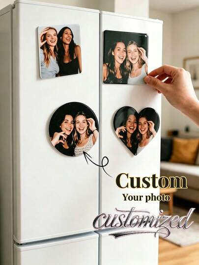 Customized Refrigerator Magnets, Can Print Any Of Your Designs, Home Decor, Photo Magnets For Fridge, Cabinet, Office And Kitchen - High Quality Custom Unique Gifts For Him, Her, Boyfriend, Dad, Girlfriend, Mom, Family, Friends, Tea Room, Home, Garden, Office, Anniversary, Valentine's Day, Mother's Day, Birthday, Father's Day, Graduation, Wedding, Housewarming