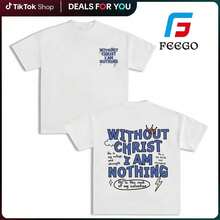 FEEGO Men's Square Cut T-Shirt, Crew Neck, Christian Faith Letter Print, Casual Streetwear, White Short Sleeve T-Shirt For Everyday Wear In All Seasons, Crew Neck T-Shirt, Funny Graphic Tee, YOIO TGOR Shirt - 白色 - 查看 11