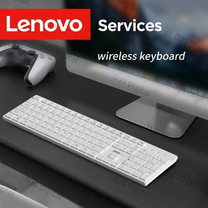  Lenovo K280 Wireless 2.4G Keyboard, 104 Keys Full Size Slim Keyboard With Number Pad, Plug And Play Office Keyboard For Computer