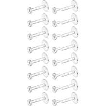 16 chiếc khuyên tai trong suốt 16G, khuyên môi, khuyên giữ lỗ xỏ bằng acrylic dẻo, khuyên sụn tai, khuyên xoắn ốc, khuyên môi, khuyên vành tai, trang sức xỏ khuyên 6mm 8mm 10mm 12mm - Trong sáng - Xem 8