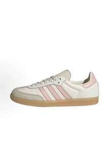 SAMBA OG W Women's Shoes - Adidas Style T-Toe Shoes - Casual Sports Sneakers - White/Pink/Gray - View 1