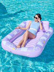4-In-1 Inflatable Sun Lounger - Sunbathing Pool, Floating Pool Bed, Leisure Floating Toy, Water-Filled Sun Bed Mat, Adult Inflatable - Inflatable Flotation Device - View 7