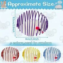 Stretchy Spring Cat Interactive Toy, Rolling Ball Cage Mouse Toy For Indoor Kitten & Cat Play, Pet Entertainment Supplies (Random Color) - View 2