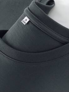 Plus Size Short Sleeve T-Shirt For Women, New Popular Summer Clothing For Plus Size Women, Loose Fit, 100% Pure Cotton, Soft - Easy To Wear, Wash And Care For. - 深灰 - 查看 3
