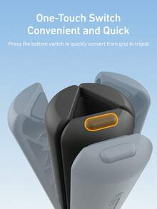 TELESIN 迷你三腳架手把 適用於 Osmo Pocket 3/4 相機手機 一鍵開展 桌面支架手把 附 1/4" 螺絲 適用於 Action 6 5pro Nano// X5/手機/相機/數位裝置配件 - 查看 4