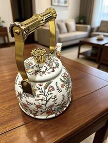 1个搪瓷鸣笛水壶，适用于燃气灶和电磁炉，可用于冲泡咖啡、奶茶，也可户外便携式烧水，包装精美，是馈赠亲友的理想之选。 - 查看 8