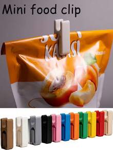 Mini Food Clips, Snack Bag Sealing Clips, Food Packaging Sealing Clips, Lightweight Kitchen Gadget - Multicolor - View 1