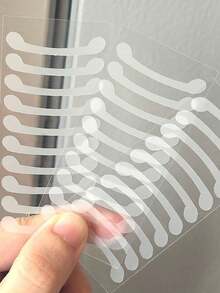 100/50/30/10pcs Invisible Nose Shaper Stickers, Suitable For Small & Narrow Nose, Delicate Transparent PE Material, Suitable For Makeup And Cosplay - Clear - View 7