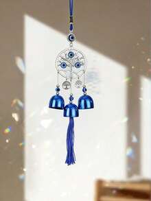 Dream Catcher Wind Chime Decoration, Sun Catcher Window Decoration, Sleep Essentials, Home Decor Dreamcatcher Hanging Ornament, Girl's Room Decoration, Handmade Woven Feather Dream Catcher Wind Chime, Cute Birthday Gift,Home Decor ,Room Decor - Multicolor - View 6