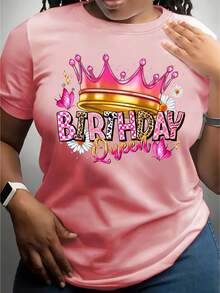 Camiseta de manga corta para mujer con estampado elegante, corte ajustado y cuello redondo. - Blanco - Ver 8