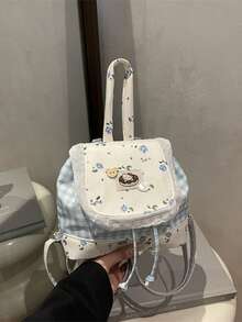Women Fashion Backpacks - Blue - View 3