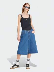 Adidas Originals Áo tank top hai lớp ORIGINALS dành cho nữ, kiểu dáng thể thao thường ngày, ôm sát KW4524 - màu đen - Xem 6