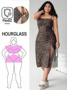 Vestido largo de mujer talla grande con estampado de lunares, tirantes finos, para playa, atuendo primaveral, fiesta de vacaciones, vestido hawaiano, vestido casual de mujer, vestido largo casual con espalda abierta, estampado floral y bajo con a - Multicolor 2 - Ver 4
