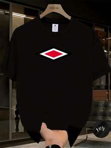 Vintage, Retro, Y2K - camiseta de algodón puro, deportiva y cómoda, camiseta casual para hombre, estilo creativo, unisex, camiseta deportiva, camiseta para hombre con estampado de letras - camiseta casual de manga corta y cuello redondo - Maternidad, Verano, Invierno - Negro - Ver 6