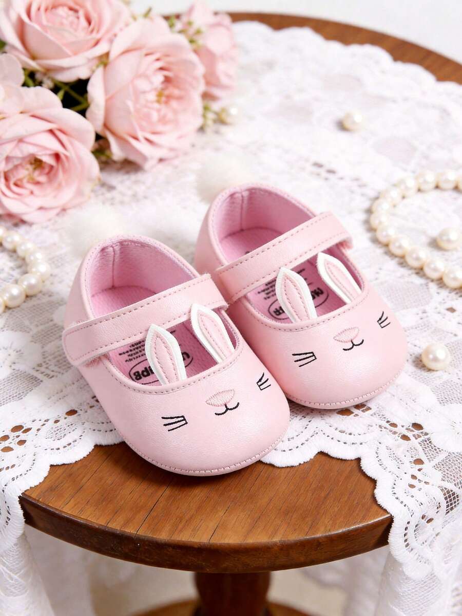Giày búp bê đế mềm kiểu công chúa cho bé gái, giày Mary Jane đế bệt, giày thể thao nhẹ cho bé sơ sinh, giày sneaker cho bé vào dịp lễ Phục sinh.