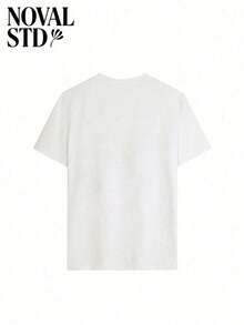 1 Piece Of Women's Casual And Cute Short-Sleeved Cotton Blend T-Shirt With A Round Neck, A Fashionable Everyday Top Suitable For Daily Wear. 180g 100% Cotton. - 白色 - 查看 4