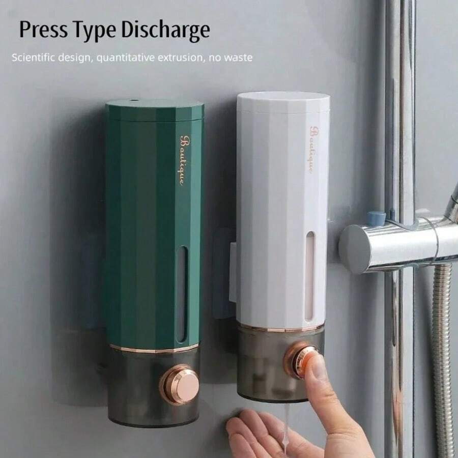 Botol Dispenser Sabun dan Sampo Busa Pompa Dinding Ukuran Besar 15,22oz, untuk Penataan Kamar Mandi