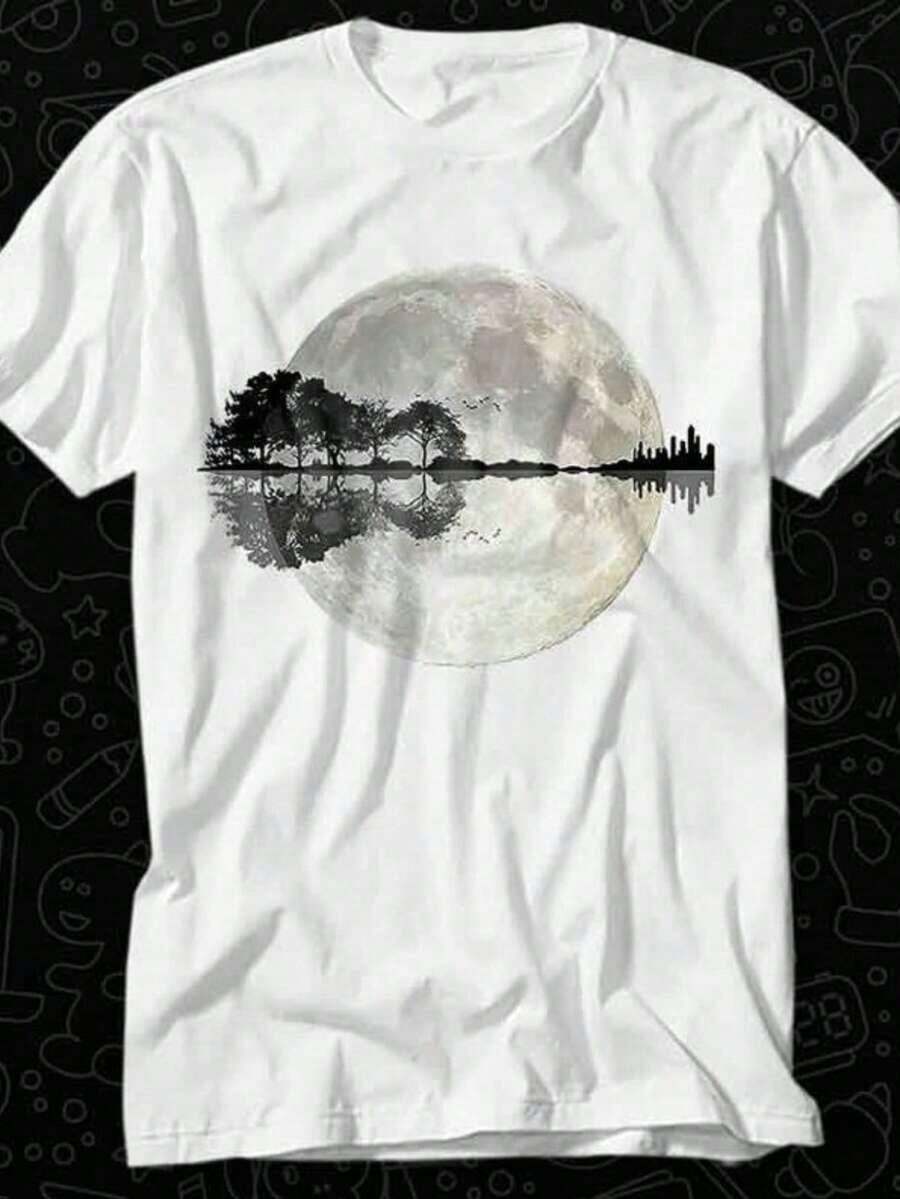 1 Vintage T-Shirt Inspired By Rock 'N' Roll Never Dies, Retro Boho Style, For Music Band, 180g, 100% Cotton. - 白色 13 - 查看 1