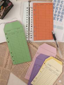 12Pcs Vintage Kraft Paper Budget Envelopes, Colorful Cash Saving Envelopes With Expense Tracking Sheets, European Style Money Organizer For Personal Financial Management - Multiple Styles - View 10