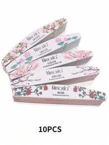 klimonla Bộ 10 dũa móng tay in hình hoa - Nhiều màu - Xem 7