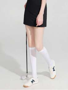 1双 GOLOVEJOY 女士简约多功能运动袜，适合室内健身、户外高尔夫、骑行，防滑 - 彩色 - 查看 12