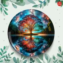 1pc Life Tree Classic Fashion Brooch/Pin/Badge (2D FLAT), Perfect Match With Jeans, Clothes, Backpacks And Hats, Ideal Collectible Accessory Gift For Festivals, Events And Gatherings - A - View 4